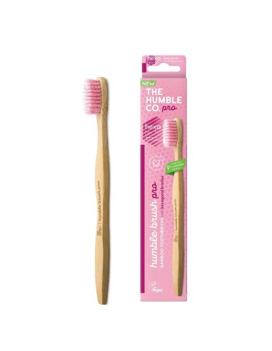 The Humble Co. PRO Hexatech Spiral Toothbrush Pink