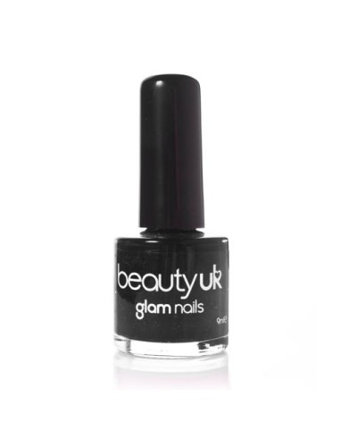 Beauty UK Glam Nails no6 Black 9ml
