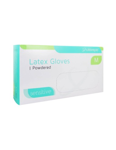 Sensitive Latex Gloves Size M x100 Units