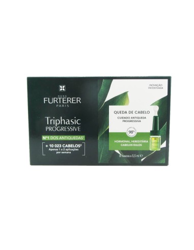 Rene Furterer Triphasic Progressive Anti-Fall Serum 8 vialsx5,5ml