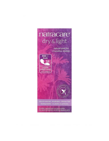 Natracare Dry & Light Plus Incontinence Pads x16 Units