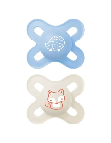 Mam Start Forest Silicone Soother 0-2m Blue 2 Units