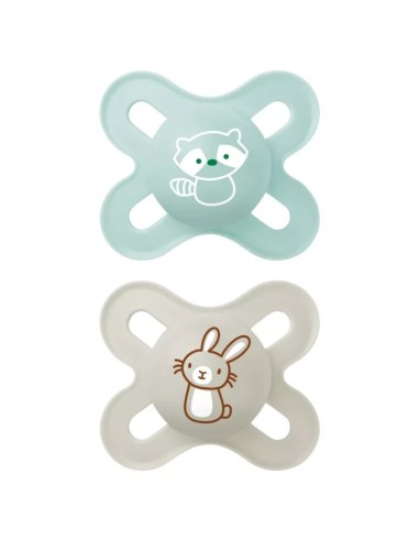 Mam Start Forest Silicone Soother 0-2m Blue 2 Units