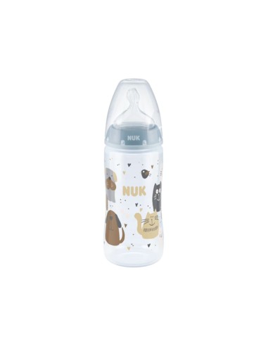 Nuk First Choice Cats and Dogs Silicone Bottle 6 to 18 months M 300ml