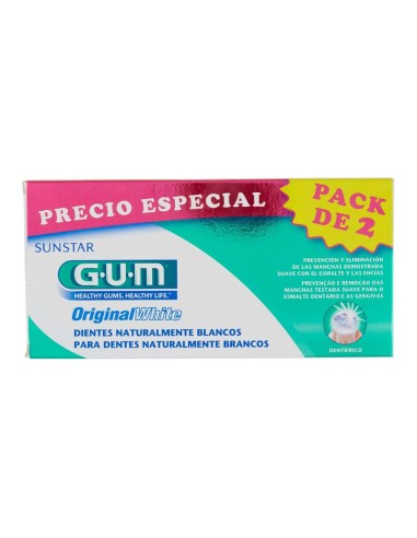 GUM Original White Duo Whitening Toothpaste 75ml