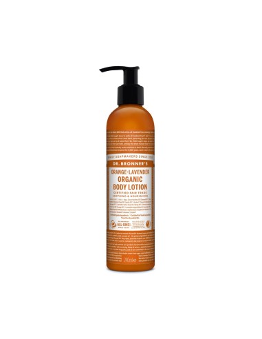 Dr. Bronners Orange and Lavender Biological Moisturizing Body Lotion 240ml