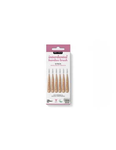 The HUMBLE Co. Interdentary Brush Size 0-04mm Pink 6 Units