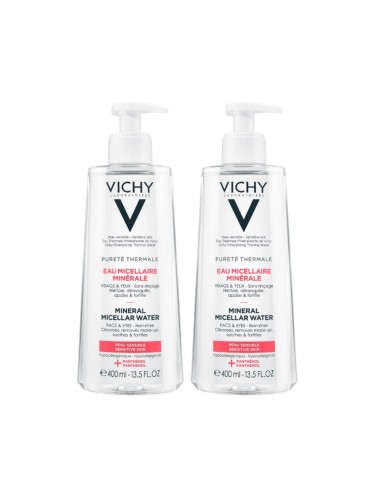 Vichy Pureté Thermale Pack Micellar Mineral Water 2x400ml