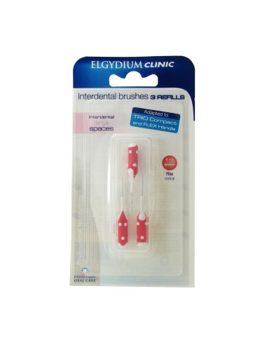 Elgydium Clinic Refills Interdental Brushes Fine Conical 4-3mm x3