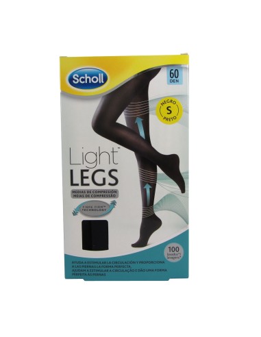 Scholl Light Legs Compression Tights 60Den Black Small