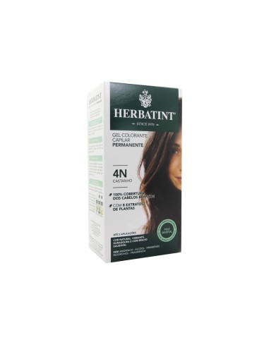 Herbatint Permanent Hair Color Gel 4N Brown 150ml