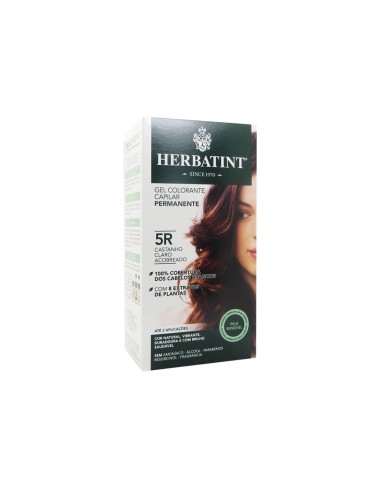 Herbatint Permanent Hair Color Gel 5R Light Brown Coppery 150ml