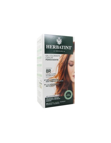 Herbatint Permanent Hair Color Gel 8R Light Copper Blonde 150ml