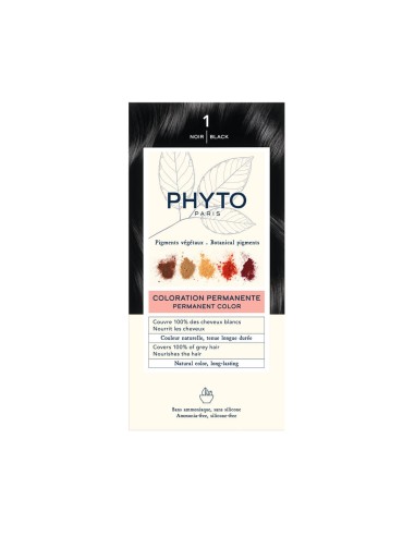 Phyto Color Permanent Coloring with Vegetable Pigments 1 Black