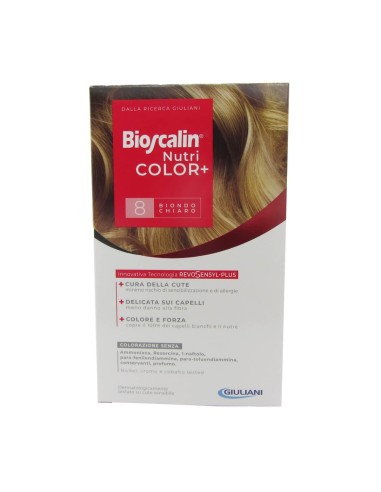 Bioscalin Nutricolor Permanent Dyeing 8 Light Blonde