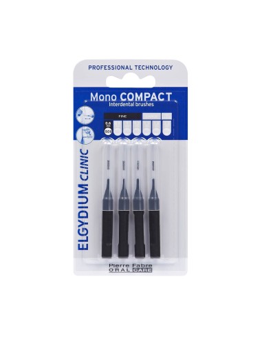 Elgydium Clinic Mono Compact Black (ISO 0 0.6mm) Interdental Brushes
