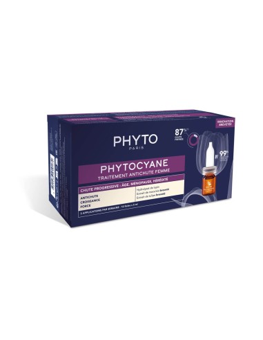 Phytocyane Progressive Anti Hair Loss Treatment For Women 12x5ml
