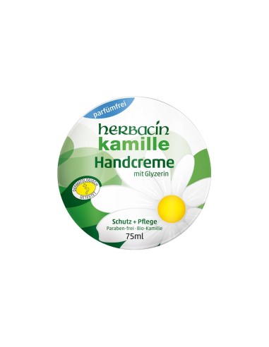 Herbacin Kamille Hand Cream Unscented Tin 75ml
