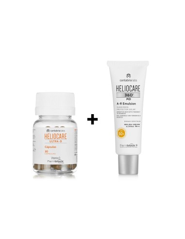 Heliocare 360 Pack AR Emulsion SPF50 50ml and Ultra-D 30 Capsules