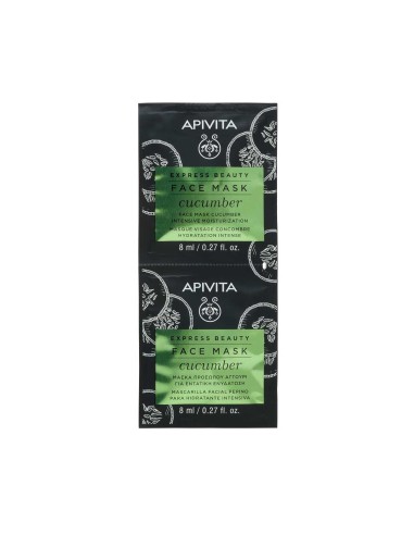 Apivita Express Beauty Face Mask Cucumber 2x8ml